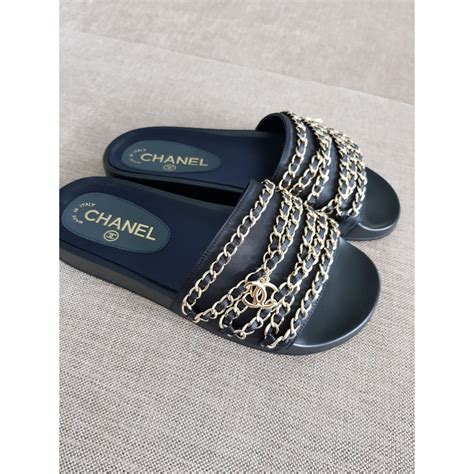 chanel sliders chain|chanel slides price.